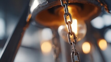 rusty chain on the wall