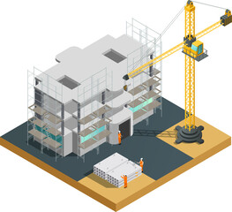 vector illustration of building