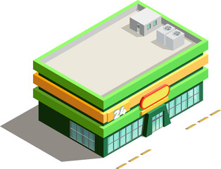 vector illustration of building