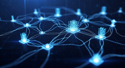 Neural Network Connections Technology.