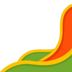 Flat Certificate Corner Graphic