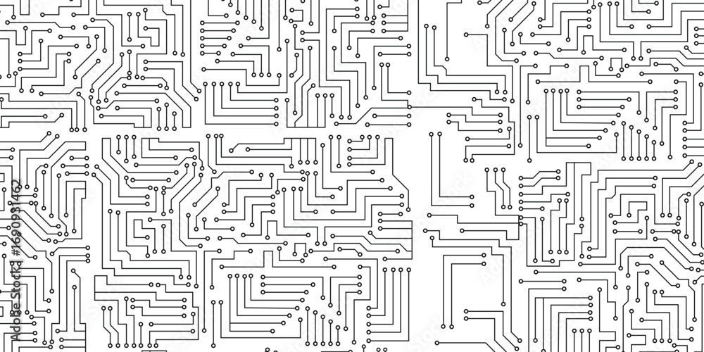 Poster modern network technology background with virtual connections.