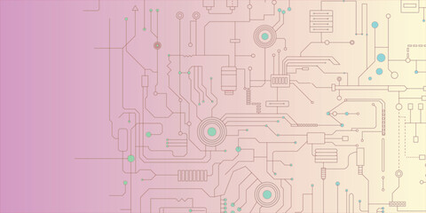 Obraz premium Tech Innovation Background with Abstract Data Streams