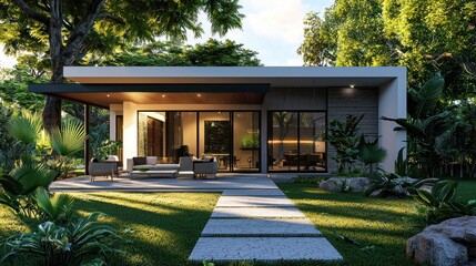 Modern house exterior