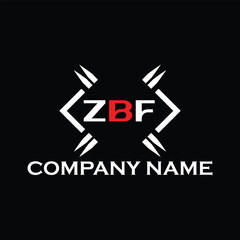 ZBF letter logo, ZBF letter logo design, ZBF monogram logo, ZBF corporate logo, ZBF creative logo