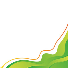 Abstract Golden Wavy Border Design