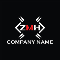 ZMH letter logo, ZMH letter logo design, ZMH monogram logo, ZMH corporate logo, ZMH creative logo
