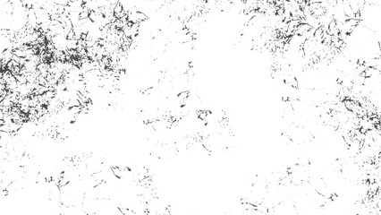 Black and white grunge background with abstract dust and scratch texture effect. Abstract scratched dust grain texture vector isolated grunge overlay background. 