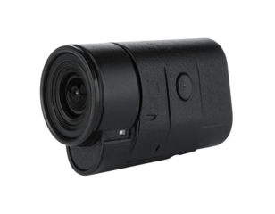 Miniature Vehicle Dash Cam with Rotating Lens, Side Perspective, transparent PNG