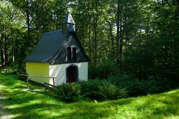 Forest Chapel above of Ellenz-Poltersdorf, Moselle, Germany
