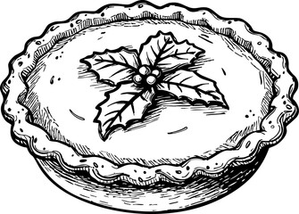 Delicious holiday pie recipe kitchen food preparation cozy environment overhead view festive cooking ideas