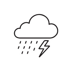 Weather Climate Line Icons Forecast 