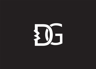 DG logo design vector template