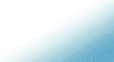 Abstract geometric pixel pattern transitioning from white to shades of blue and teal