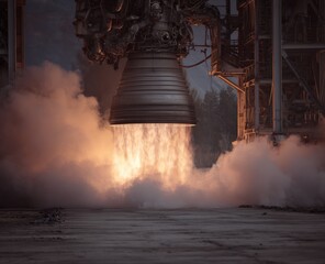 Rocket engine test firing (1)