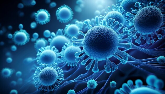 blue viruses in infected organism background photo shot ar 16 9 v 5 2 job id 77704c2a b333 4a40 b088 2629356a6028