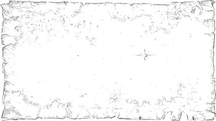 Aged parchment map with star symbol vintage © appl