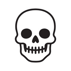 Illustration of a skull for Halloween