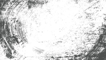 Grungy distressed circular brush strokes texture grunge