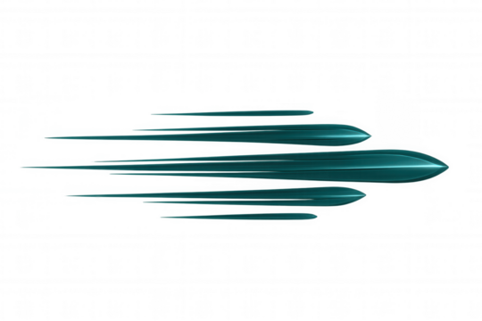 Teal speed lines streaming across transparent backdrop, creating dynamic visual motion effect