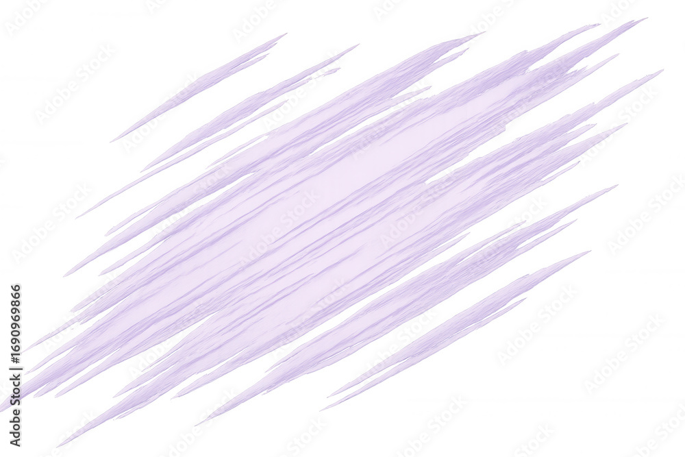 Poster lavender paint brush stroke creating a dynamic and textured effect on a transparent background, idea