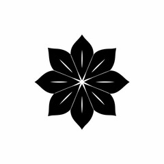 creative details Four-Petal Flower Icon vector illustration