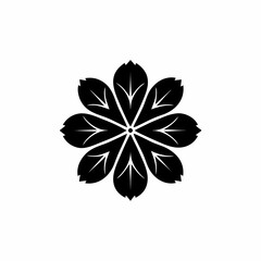 creative details Four-Petal Flower Icon vector illustration