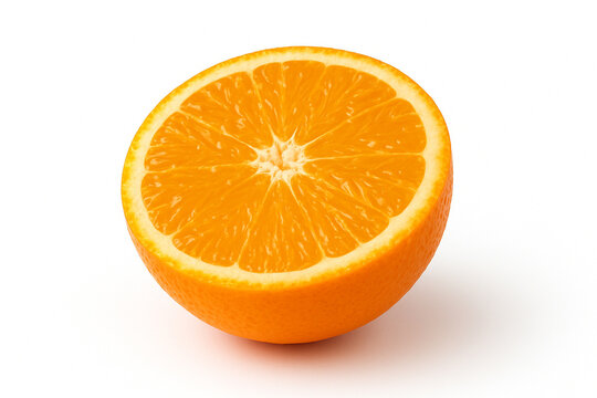 Fresh Sunquick Orange Cut in Half Isolated on White Background