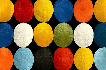 Colorful retro background, vibrant circular shapes high resolution picture