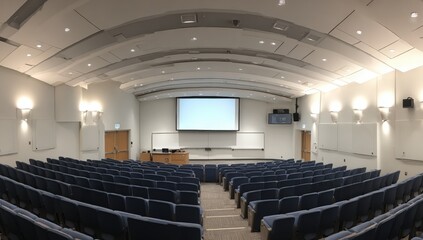 Naklejka premium Wide shot of an auditorium