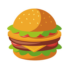 burger and fries