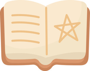 Spell Book Wizard Grimoire Illustration