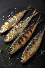 fresh grilled fish on a plate