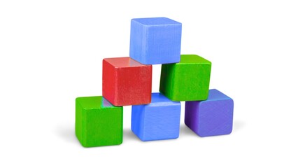 Obraz premium wooden toy blocks