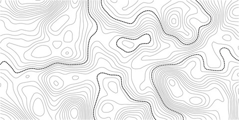 Topographic map pattern background vector. Abstract mountain terrain map background with abstract shape line texture. Wallpaper. banner