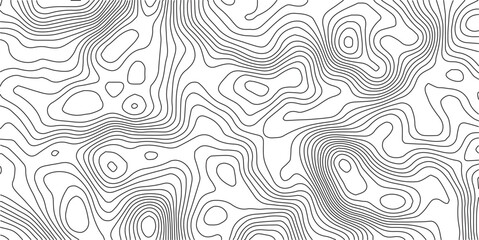 Topographic map pattern background vector. Abstract mountain terrain map background with abstract shape line texture. Wallpaper. banner