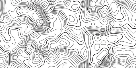 Topographic map pattern background vector. Abstract mountain terrain map background with abstract shape line texture. Design illustration for wall art, fabric, packaging, banner, wallpaper.