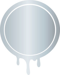 silver drip circle