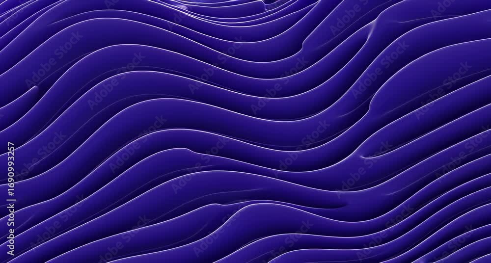 Aufkleber a captivating abstract background showcases undulating waves in a deep blue hue, creating a sense of