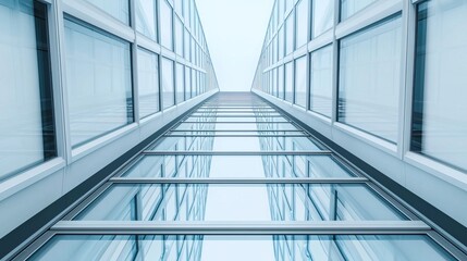 Automated robotic vertical transportation systems in futuristic buildings, moving people and goods efficiently between floors, dynamic internal logistics.