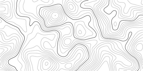 Fototapeta premium Retro topography map. White geographic contour map. Abstract outline grid.