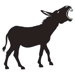 Donkey braying