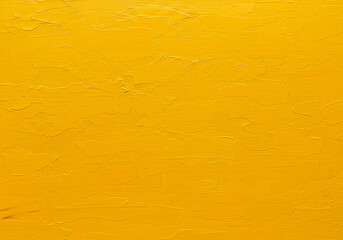 Naklejka premium Yellow textured paint background with visible brush strokes and patterns