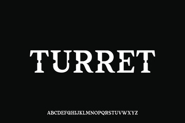 Fototapeta premium Display alphabet font vector design suitable for headline, poster, logo, magazine and many more