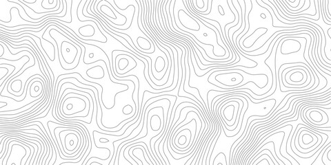Vector geographic contour mounted map background. Abstract minimal The patter discovery vector topo map. creative discovery White wave grid stripe line map topography. Topographic map.
