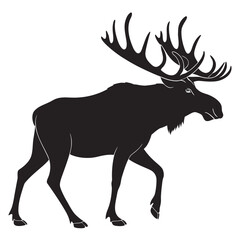 Moose antler silhouette