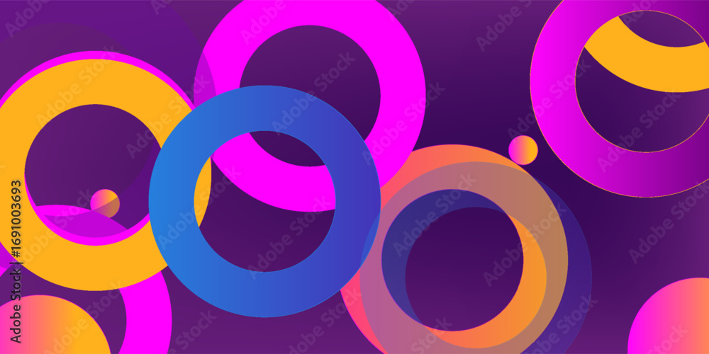 Poster abstract background with colorful geometric shapes. trendy gradient geometric pattern background tex