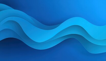Abstract wavy blue background