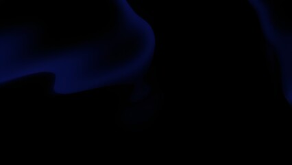 Dark Blue and Black Abstract Fluid Waves