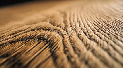 Wood grain texture on freshly sanded oak plank